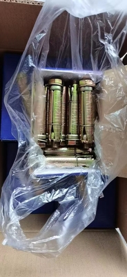 固定アンカーボルト3つまたは4pcsで ローズボルトシールドアンカー 黄亜鉛 壁固定ボルトを塗装