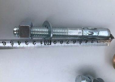 材料M10*100のめっきされる青/白い亜鉛が付いている具体的なくさびのアンカー・ボルトにアイロンをかけて下さい