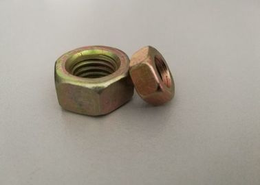 鉄の黄色い色によって使用される締める物が付いている4.8/6.8/8.8等級の物質的な六角頭のナット