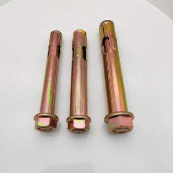 スリーブ アンカー ボルト ファスナー 炭素鋼 M6-M24 黄色