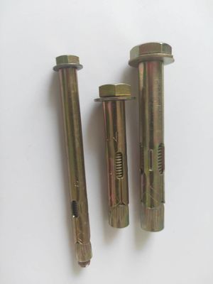 締める物1/4の袖のアンカー・ボルトM24の炭素鋼の黄色い亜鉛