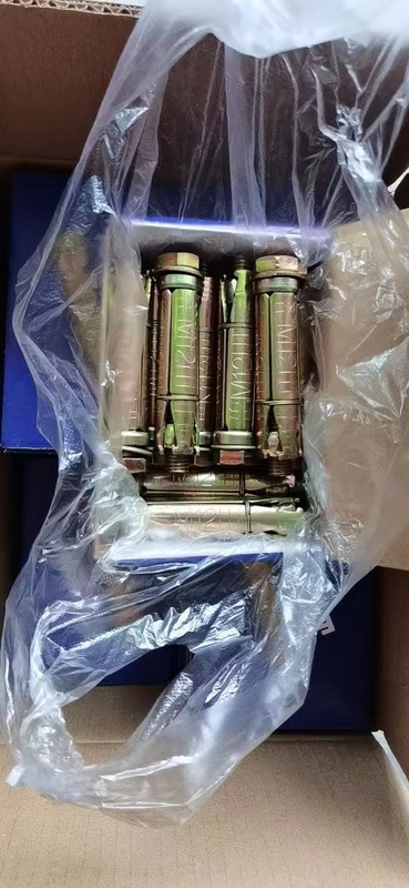 固定アンカーボルト3つまたは4pcsで ローズボルトシールドアンカー 黄亜鉛 壁固定ボルトを塗装